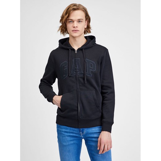 Gap Bluza 499917-06 Czarny Regular Fit ze sklepu MODIVO w kategorii Bluzy męskie - zdjęcie 182674330