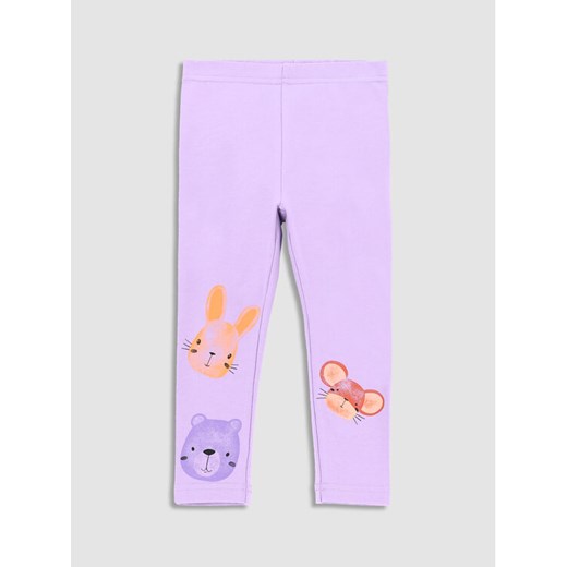 Coccodrillo Legginsy WC3122104RPN Fioletowy Slim Fit ze sklepu MODIVO w kategorii Spodnie dziewczęce - zdjęcie 182674422