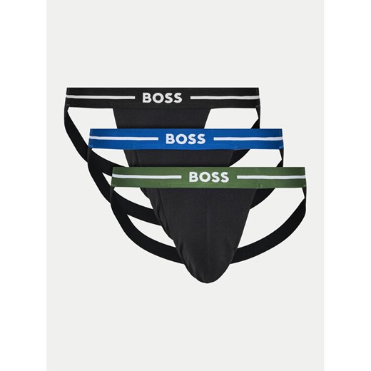 Boss Komplet 3 par slipów Jock Strap Jockstrap 3P Bold 50514965 Kolorowy ze sklepu MODIVO w kategorii Majtki męskie - zdjęcie 182674444