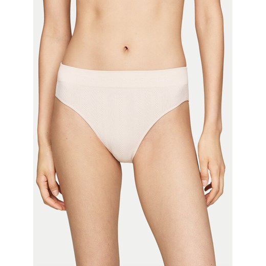 Tommy Hilfiger Figi klasyczne UW0UW05502 Beżowy ze sklepu MODIVO w kategorii Majtki damskie - zdjęcie 182674473