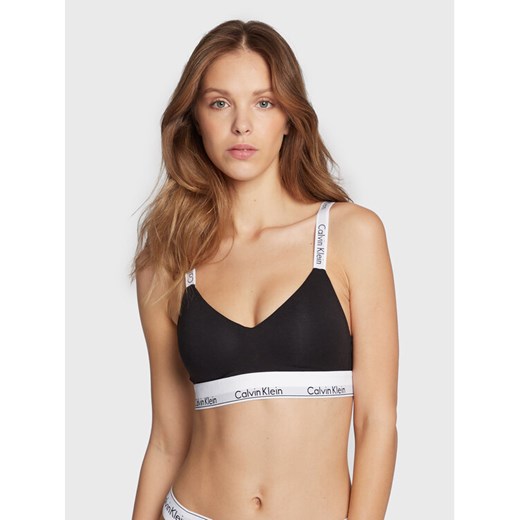 Calvin Klein Underwear Biustonosz bezfiszbinowy 000QF7059E Czarny ze sklepu MODIVO w kategorii Biustonosze - zdjęcie 182674484