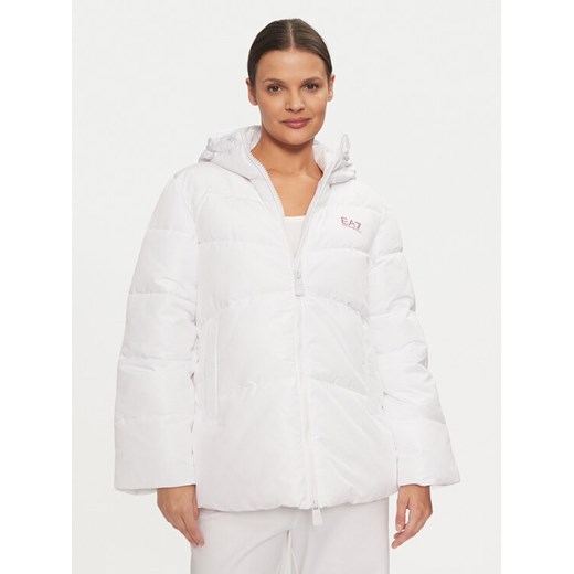 EA7 Emporio Armani Kurtka zimowa 6DTB18 TN8AZ 1100 Biały Relaxed Fit ze sklepu MODIVO w kategorii Kurtki damskie - zdjęcie 182674510