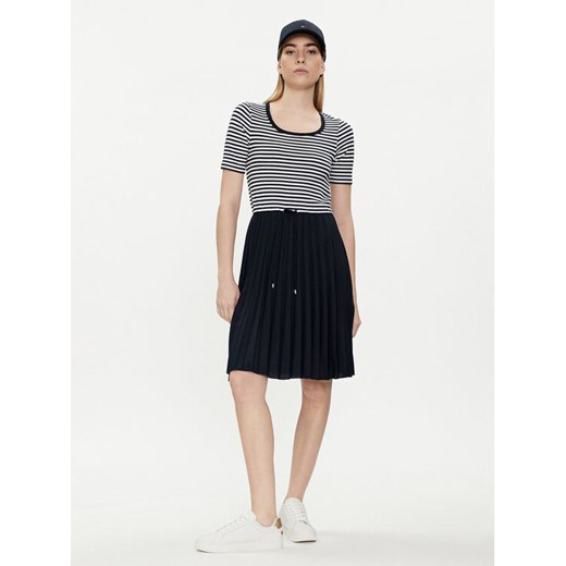 Tommy Hilfiger Sukienka letnia WW0WW42467 Granatowy Regular Fit ze sklepu MODIVO w kategorii Sukienki - zdjęcie 182674582