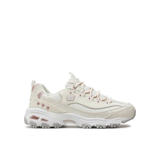 Skechers Sneakersy D'Lites-Ladies Night 149267/WLV Biały ze sklepu MODIVO w kategorii Buty sportowe damskie - zdjęcie 182674632