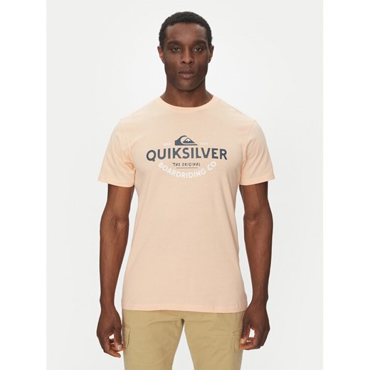 Quiksilver T-Shirt EQYZT08064 Pomarańczowy Regular Fit ze sklepu MODIVO w kategorii T-shirty męskie - zdjęcie 182674671