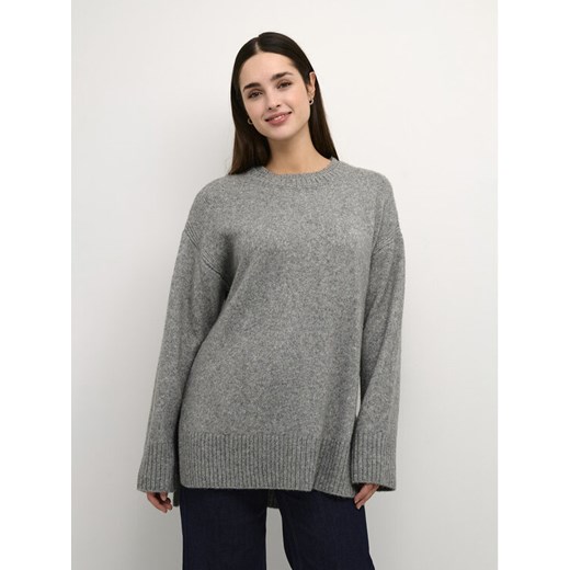 Kaffe Sweter Kaolga 10507816 Szary Oversize ze sklepu MODIVO w kategorii Swetry damskie - zdjęcie 182674690