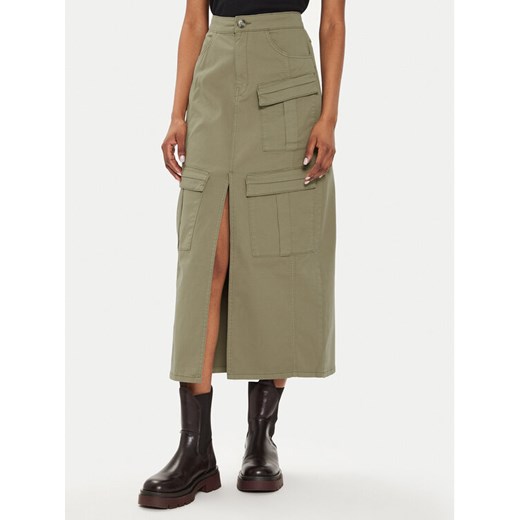 Gestuz Spódnica midi 10908161 Zielony Regular Fit ze sklepu MODIVO w kategorii Spódnice - zdjęcie 182674792