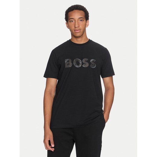 Boss T-Shirt Jagged 1 50519365 Czarny Relaxed Fit ze sklepu MODIVO w kategorii T-shirty męskie - zdjęcie 182674830