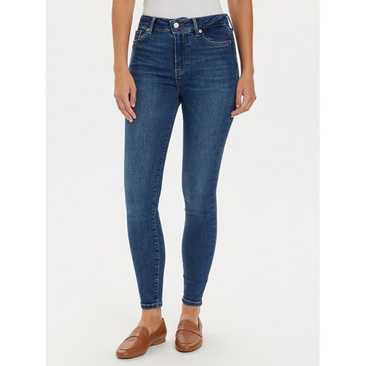 Tommy Hilfiger Jeansy Harlem WW0WW44114 Niebieski Skinny Fit ze sklepu MODIVO w kategorii Jeansy damskie - zdjęcie 182674834