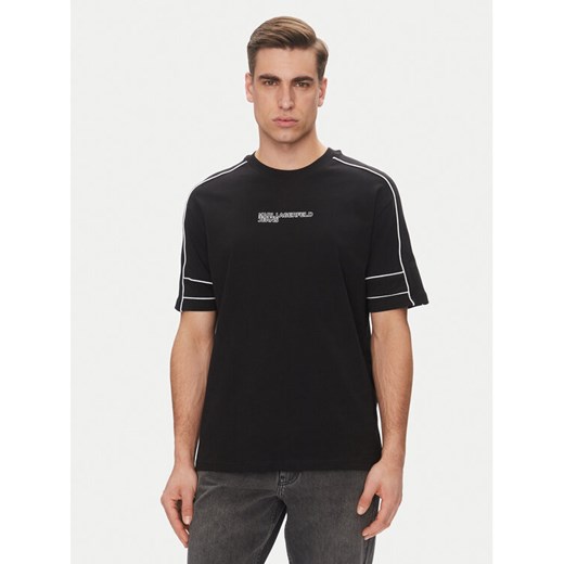 Karl Lagerfeld Jeans T-Shirt A2M17052 Czarny Relaxed Fit ze sklepu MODIVO w kategorii T-shirty męskie - zdjęcie 182674853