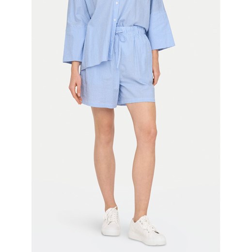 ONLY Szorty materiałowe Augusta 15347659 Błękitny Loose Fit ze sklepu MODIVO w kategorii Szorty - zdjęcie 182674854