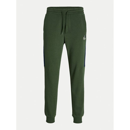 Jack&Jones Junior Spodnie dresowe Kylo 12259884 Zielony Regular Fit ze sklepu MODIVO w kategorii Spodnie chłopięce - zdjęcie 182674864