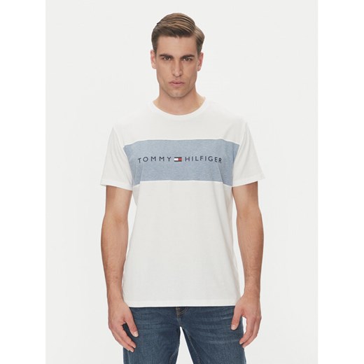 Tommy Hilfiger T-Shirt UM0UM03418 Biały Regular Fit ze sklepu MODIVO w kategorii T-shirty męskie - zdjęcie 182674871