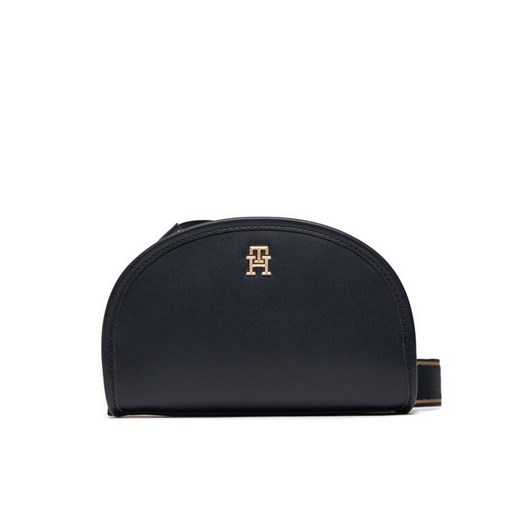 Tommy Hilfiger Torebka Th Monotype Half Moon Camera Bag AW0AW16774 Granatowy ze sklepu MODIVO w kategorii Listonoszki - zdjęcie 182674980