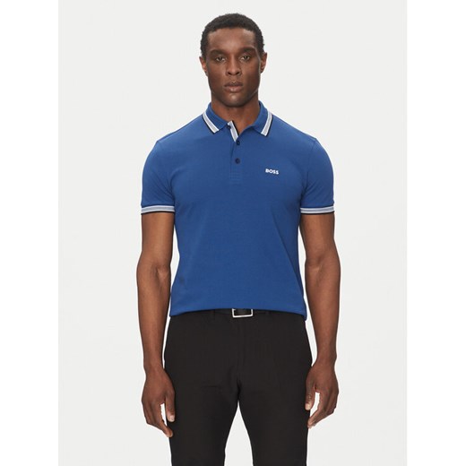 BOSS Polo Paddy 50469055 Niebieski Regular Fit ze sklepu MODIVO w kategorii T-shirty męskie - zdjęcie 182675053
