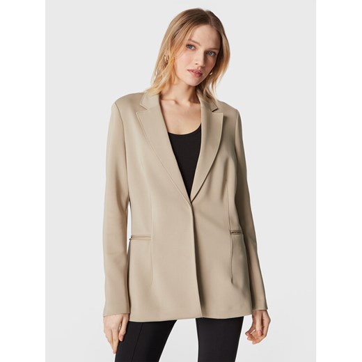Calvin Klein Marynarka Technical K20K205018 Szary Regular Fit ze sklepu MODIVO w kategorii Marynarki damskie - zdjęcie 182675070