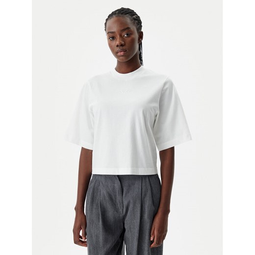 PINKO T-Shirt 104604 A2F8 Z05 Biały Regular Fit ze sklepu MODIVO w kategorii Bluzki damskie - zdjęcie 182675092