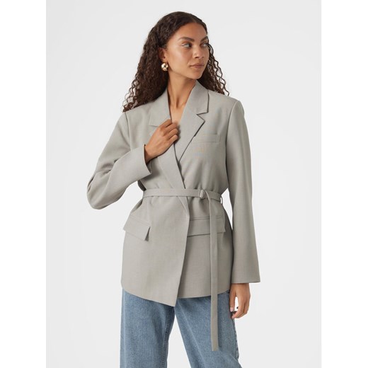 Vero Moda Marynarka Claudia 10301445 Szary Oversize ze sklepu MODIVO w kategorii Marynarki damskie - zdjęcie 182675121