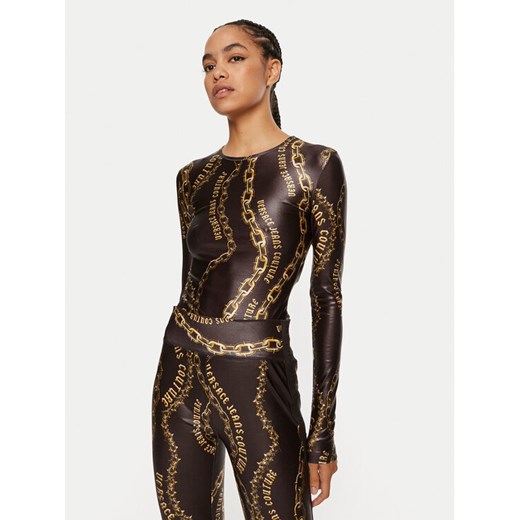 Versace Jeans Couture Body 77HAM2A1 JS417 Czarny Slim Fit ze sklepu MODIVO w kategorii Bluzki damskie - zdjęcie 182675134