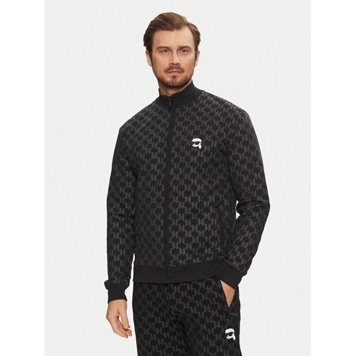 KARL LAGERFELD Bluza 705077 551951 Czarny Regular Fit ze sklepu MODIVO w kategorii Bluzy męskie - zdjęcie 182675143