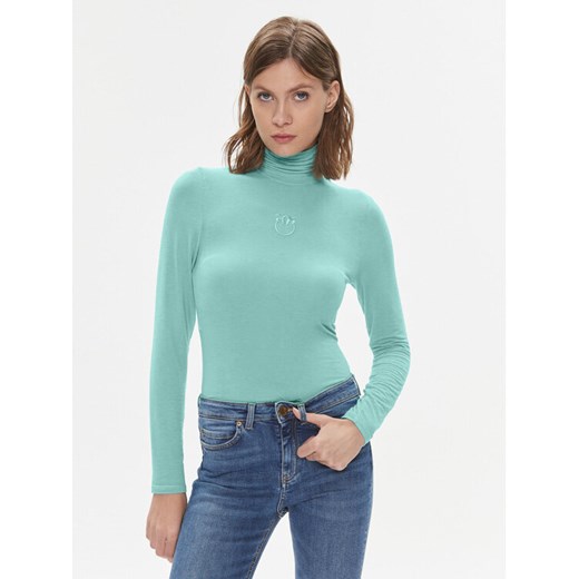 Pinko Golf Abdaly 102067 A17S Turkusowy Regular Fit ze sklepu MODIVO w kategorii Bluzki damskie - zdjęcie 182675212