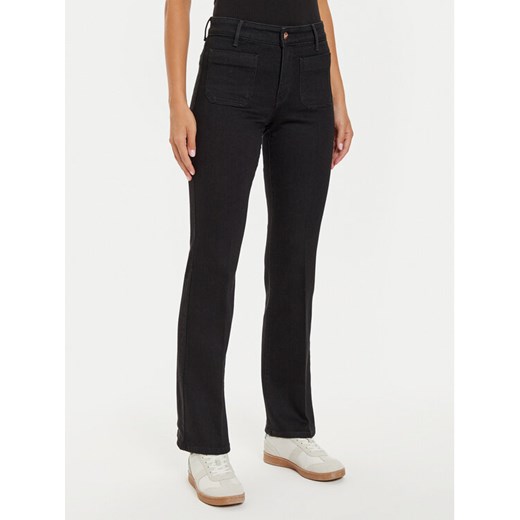 Wrangler Jeansy 112127840 Czarny Flare Fit ze sklepu MODIVO w kategorii Jeansy damskie - zdjęcie 182675280