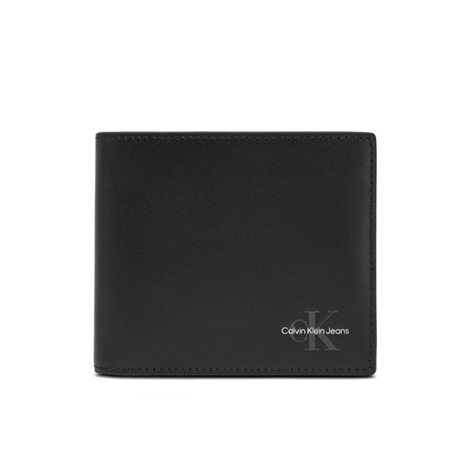 Calvin Klein Jeans Duży Portfel Męski Mono Logo Bifold LV04G1030G Czarny ze sklepu MODIVO w kategorii Portfele męskie - zdjęcie 182675282