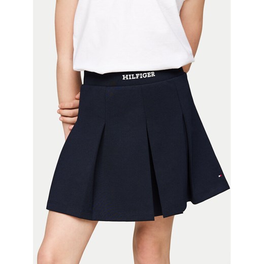 Tommy Hilfiger Spódnica Monotype KG0KG08111 Granatowy Regular Fit ze sklepu MODIVO w kategorii Spódnice dziewczęce - zdjęcie 182675310
