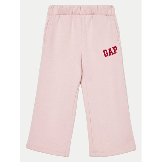 Gap Spodnie dresowe 626265-00 Różowy Wide Leg ze sklepu MODIVO w kategorii Spodnie dziewczęce - zdjęcie 182675330