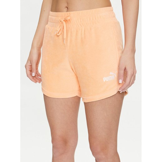 Puma Szorty sportowe Ess Elevated 677946 Pomarańczowy Regular Fit ze sklepu MODIVO w kategorii Szorty - zdjęcie 182675382