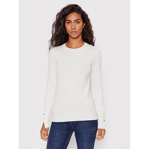Guess Sweter Elinor W2YR30 Z2V62 Biały Regular Fit ze sklepu MODIVO w kategorii Swetry damskie - zdjęcie 182675412