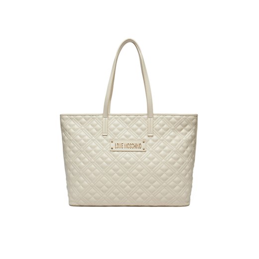 LOVE MOSCHINO Torebka JC4166PP1MLA0110 Écru ze sklepu MODIVO w kategorii Torby Shopper bag - zdjęcie 182675444