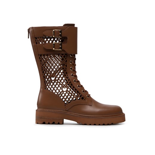 PINKO Botki Noemi Stivale PE 22 BLKS1 1H212D Y87W Brązowy ze sklepu MODIVO w kategorii Workery damskie - zdjęcie 182675464