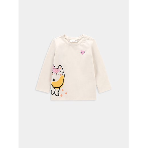 Coccodrillo Bluzka WC4143103CEN Écru Regular Fit ze sklepu MODIVO w kategorii Kaftaniki i bluzki - zdjęcie 182675472