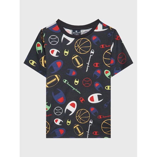 Champion T-Shirt 306131 Granatowy Regular Fit ze sklepu MODIVO w kategorii T-shirty chłopięce - zdjęcie 182675521