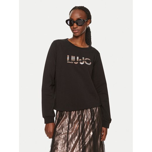 Liu Jo Sport Bluza TF4146 FS090 Czarny Regular Fit ze sklepu MODIVO w kategorii Bluzy damskie - zdjęcie 182675530