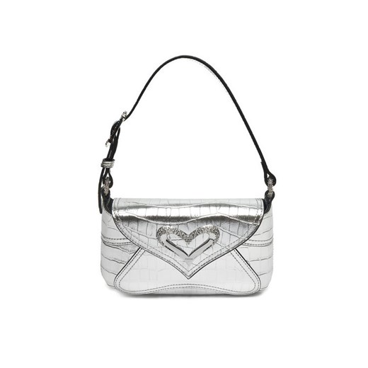 PINKO Torebka 520 Shoulder Baby Fl AI 24-25 PLTT 103764 A1W5 Srebrny ze sklepu MODIVO w kategorii Torebki damskie - zdjęcie 182675532