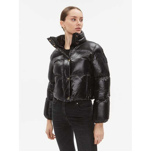 Elisabetta Franchi Kurtka zimowa PI-55D-36E2-V490 Czarny Cropped Fit ze sklepu MODIVO w kategorii Kurtki damskie - zdjęcie 182675661