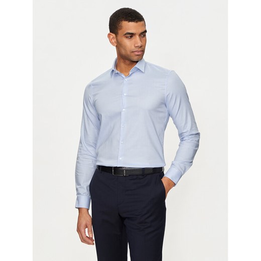 Calvin Klein Koszula K10K113164 Niebieski Slim Fit ze sklepu MODIVO w kategorii Koszule męskie - zdjęcie 182675694