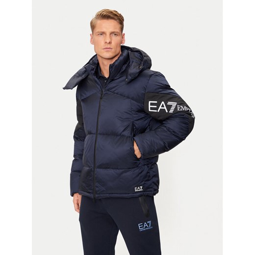 EA7 Emporio Armani Kurtka puchowa 6DPB33 PNEOZ 1562 Granatowy Regular Fit ze sklepu MODIVO w kategorii Kurtki męskie - zdjęcie 182675700