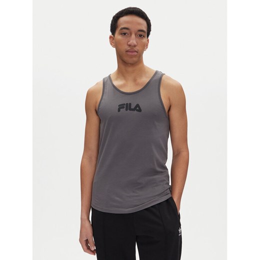 Fila Tank top Lirey FAM0919 Szary Slim Fit ze sklepu MODIVO w kategorii T-shirty męskie - zdjęcie 182675720