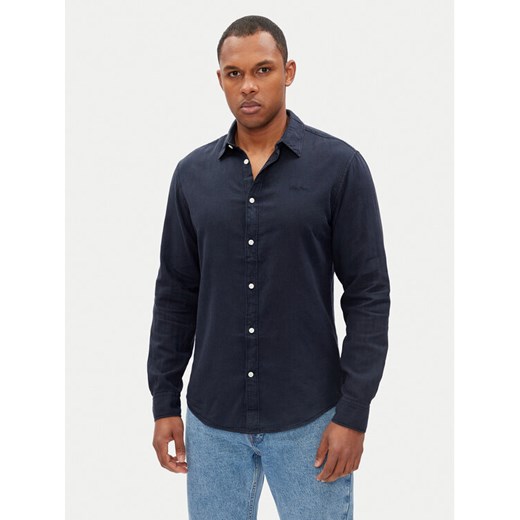 Pepe Jeans Koszula Arnau PM308844 Granatowy Regular Fit ze sklepu MODIVO w kategorii Koszule męskie - zdjęcie 182675880