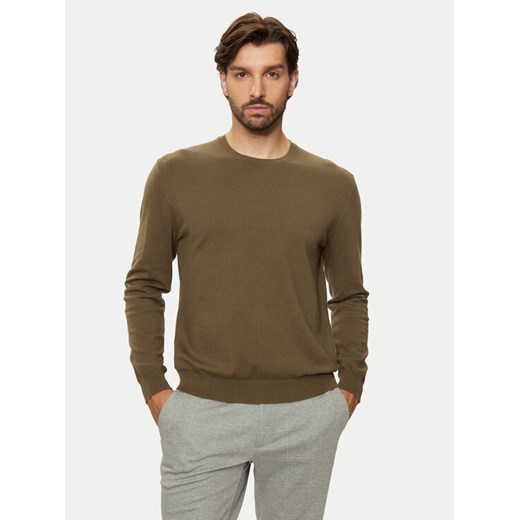 United Colors Of Benetton Sweter 10CVU1N60 Brązowy Regular Fit ze sklepu MODIVO w kategorii Swetry męskie - zdjęcie 182675933