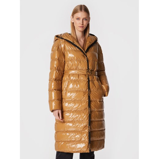 PINKO Kurtka zimowa Ida 1G18CY A00N Brązowy Regular Fit ze sklepu MODIVO w kategorii Kurtki damskie - zdjęcie 182675950