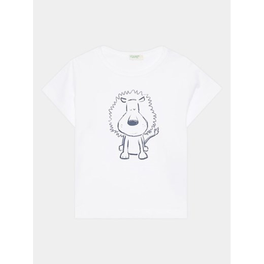 United Colors Of Benetton T-Shirt 3I1XA1030 Biały Regular Fit ze sklepu MODIVO w kategorii Koszulki niemowlęce - zdjęcie 182675980