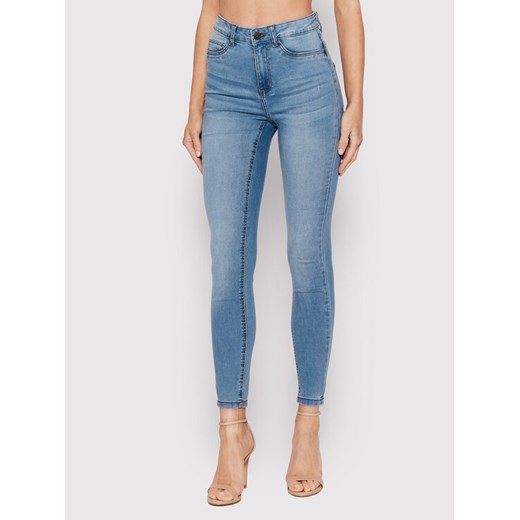 Noisy May Jeansy Callie 27010813 Niebieski Skinny Fit ze sklepu MODIVO w kategorii Jeansy damskie - zdjęcie 182676000