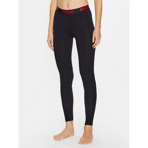 Hugo Legginsy 50495304 Czarny Skinny Fit ze sklepu MODIVO w kategorii Spodnie damskie - zdjęcie 182676180