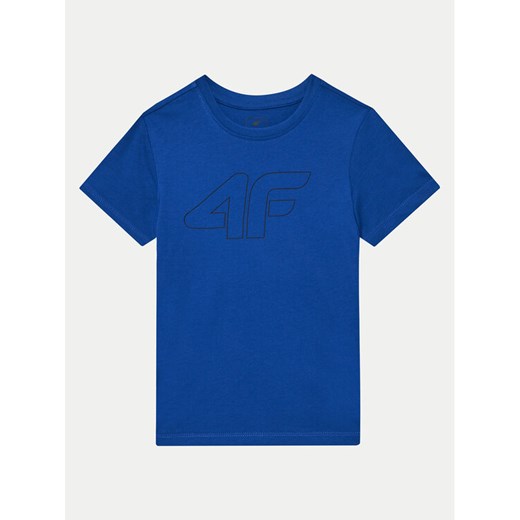 4F T-Shirt 4FJWMM00TTSHM1627 Niebieski Regular Fit ze sklepu MODIVO w kategorii T-shirty chłopięce - zdjęcie 182676184