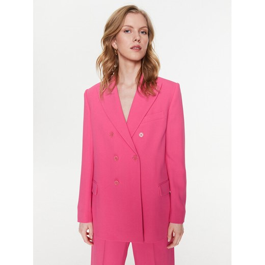 Red Valentino Marynarka 2R3CEC402EU Różowy Regular Fit ze sklepu MODIVO w kategorii Marynarki damskie - zdjęcie 182676214