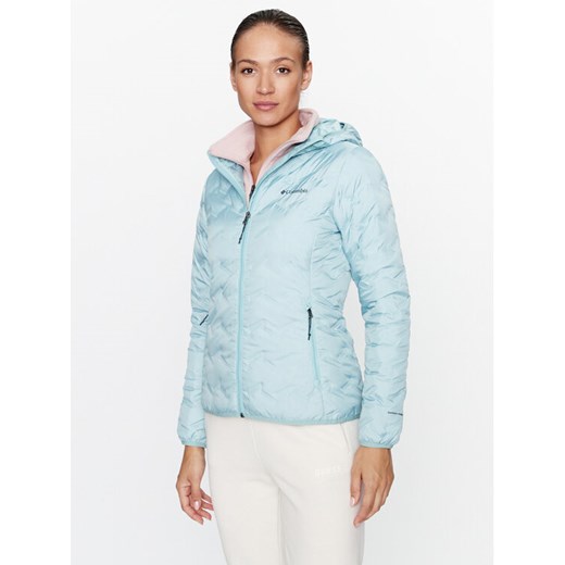 Columbia Kurtka puchowa Delta Ridge™ Down Hooded Jacket Zielony Regular Fit ze sklepu MODIVO w kategorii Kurtki damskie - zdjęcie 182676240